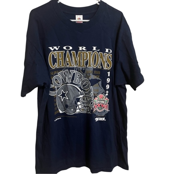 Vintage 1992 Dallas Cowboys NFL Champions Tshirt XL ⭐️SALE - Picture 1 of 2